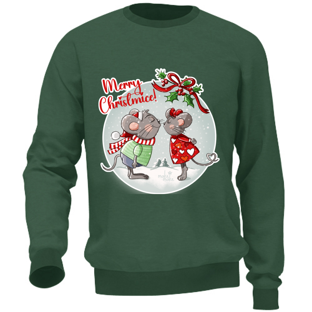 Felpa Unisex Topini Natale