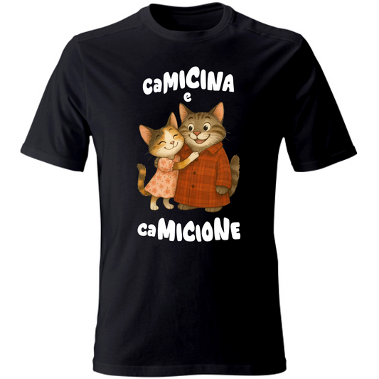 T-Shirt Unisex Camicina e Camicione abbracciati
