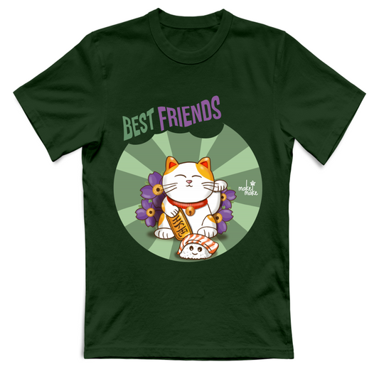 T-Shirt Unisex Maneki Neko Best Friends