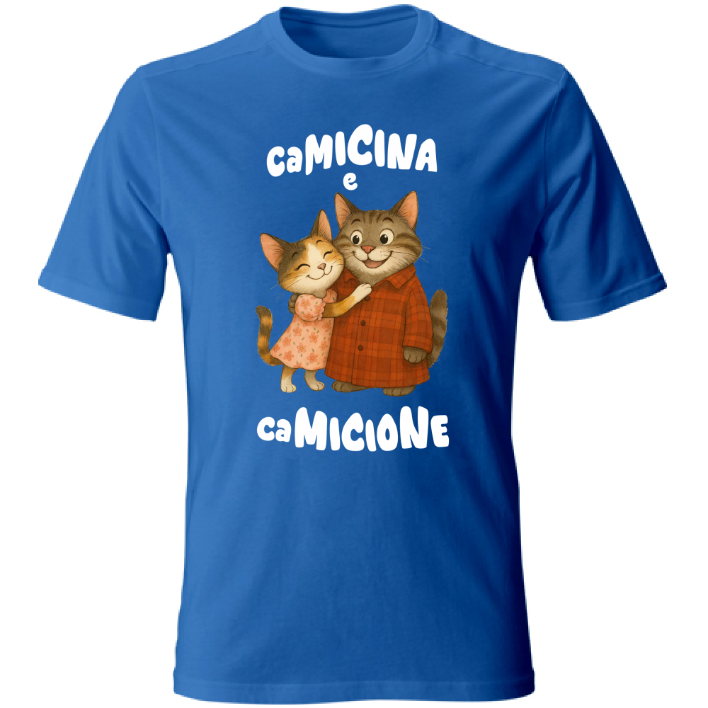 T-Shirt Unisex Camicina e Camicione abbracciati