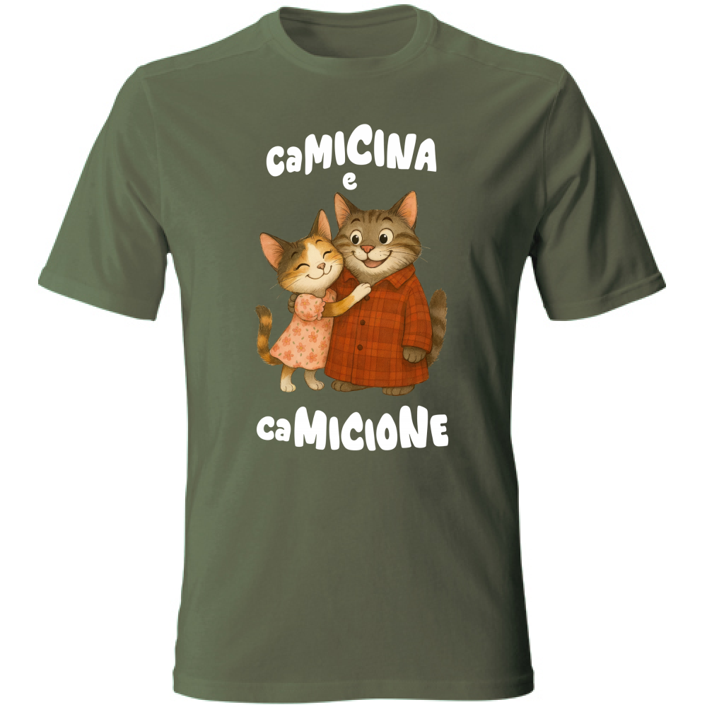 T-Shirt Unisex Camicina e Camicione abbracciati