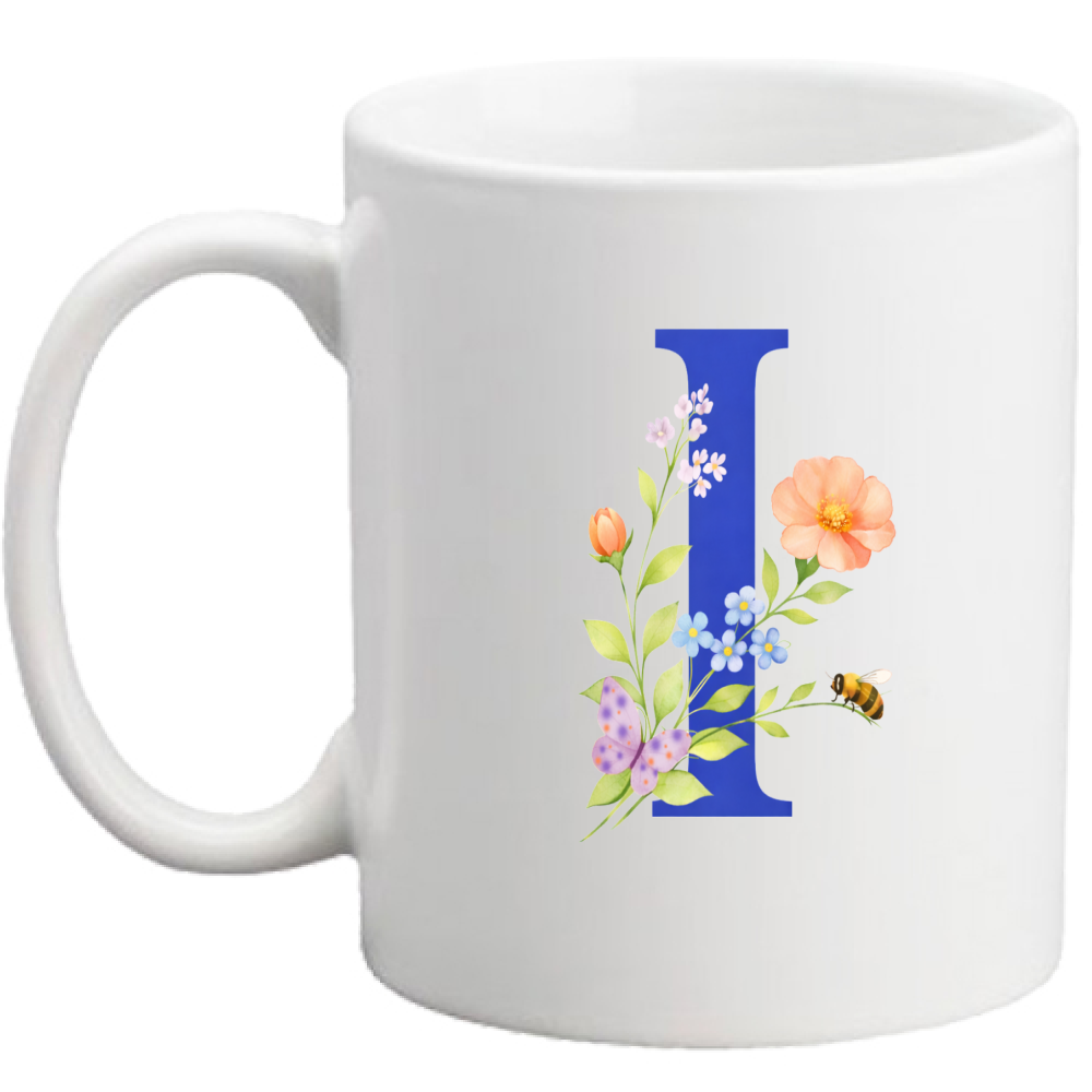Tazza Lettera fiorita I