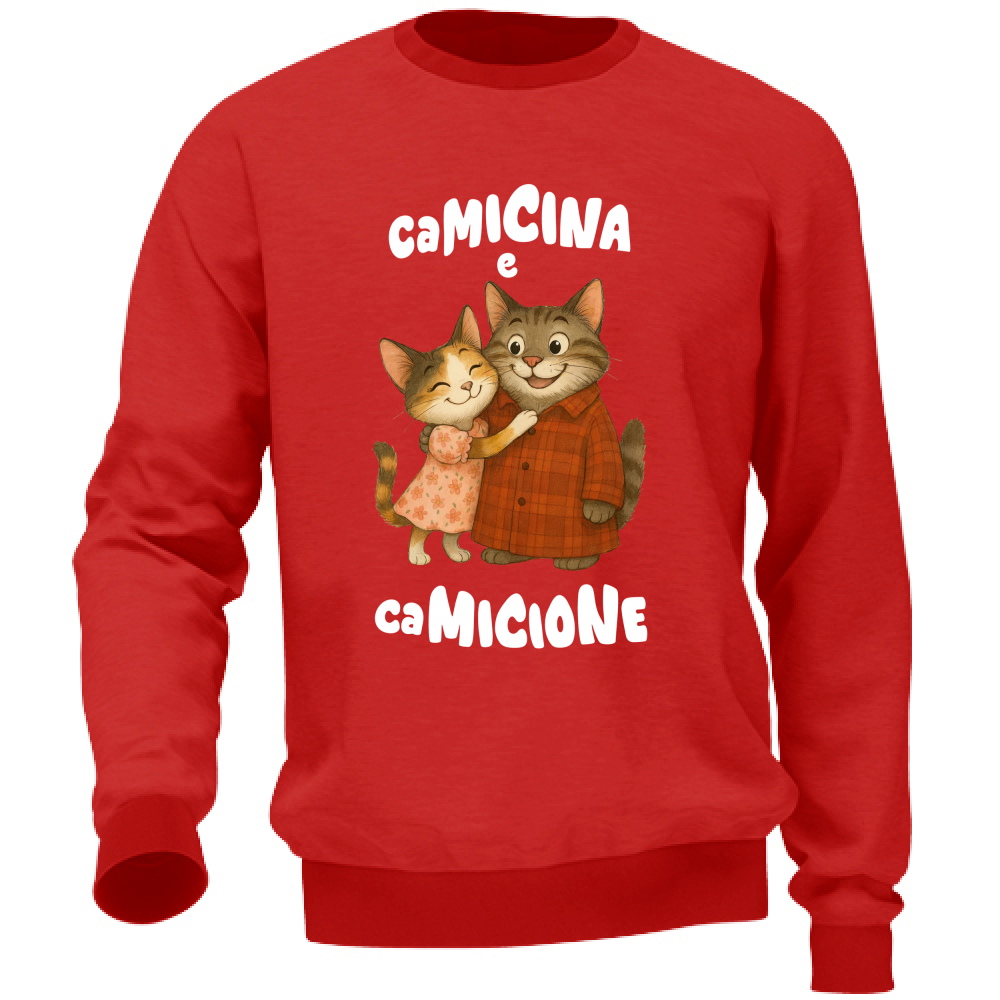 Felpa Unisex Camicina e Camicione abbracciati
