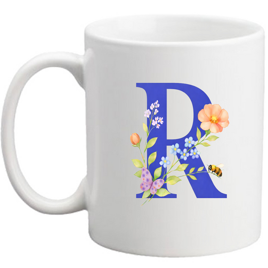 Tazza Lettera fiorita R