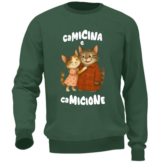Felpa Unisex Camicina e Camicione abbracciati