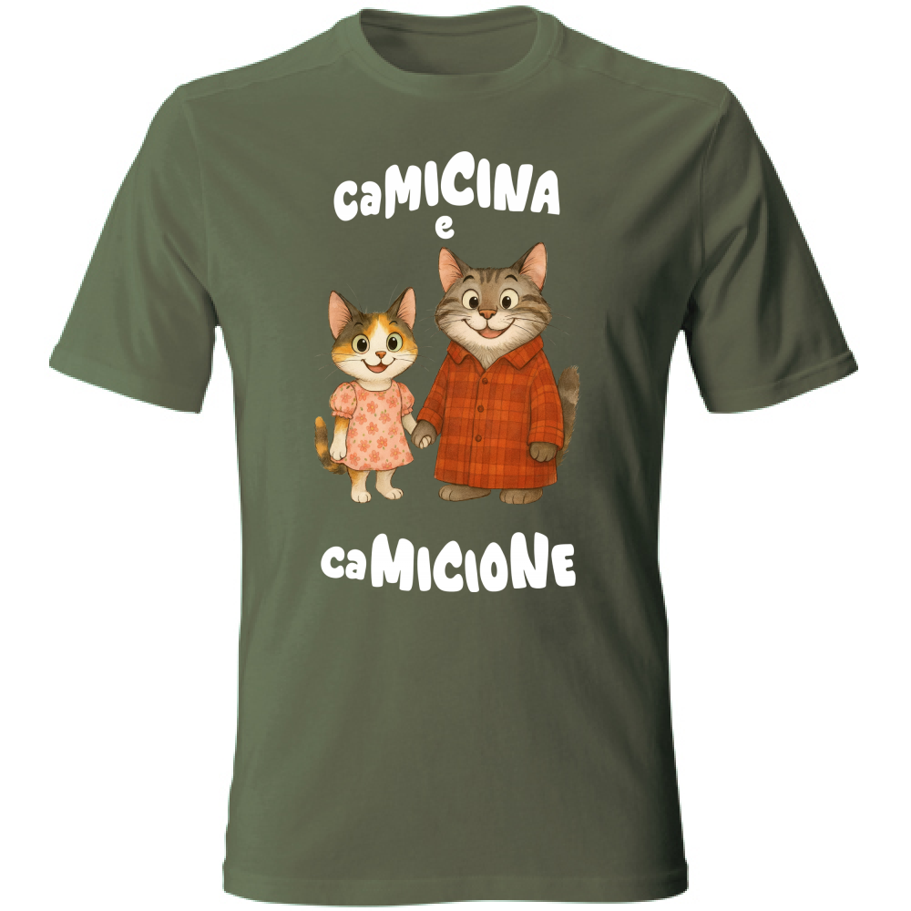 T-Shirt Unisex Camicina e Camicione per mano