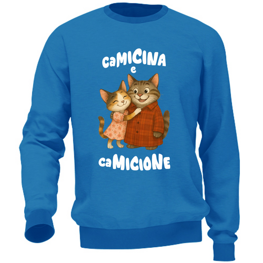 Felpa Unisex Camicina e Camicione abbracciati