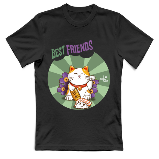 T-Shirt Unisex Maneki Neko Best Friends