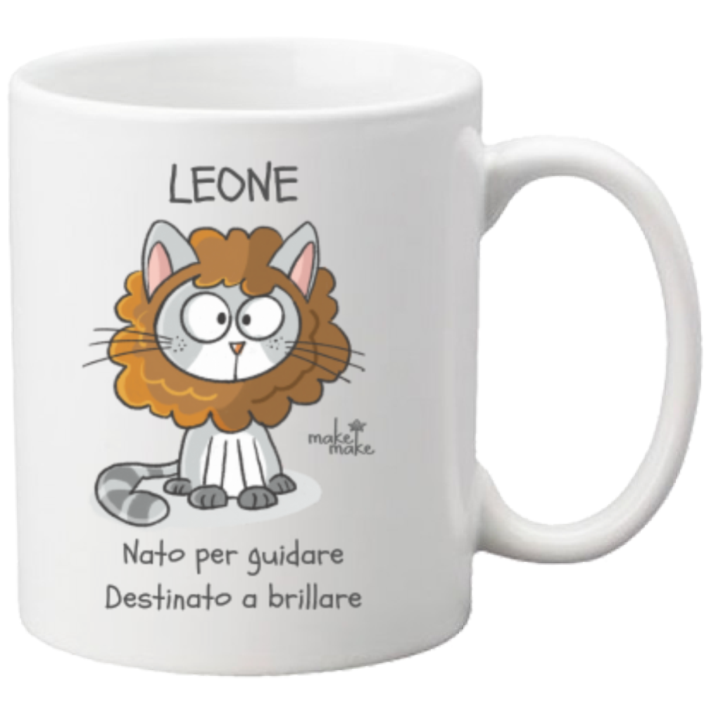 Tazza con Segno Zodiacale Leone