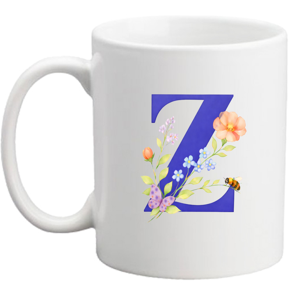 Tazza Lettera fiorita Z