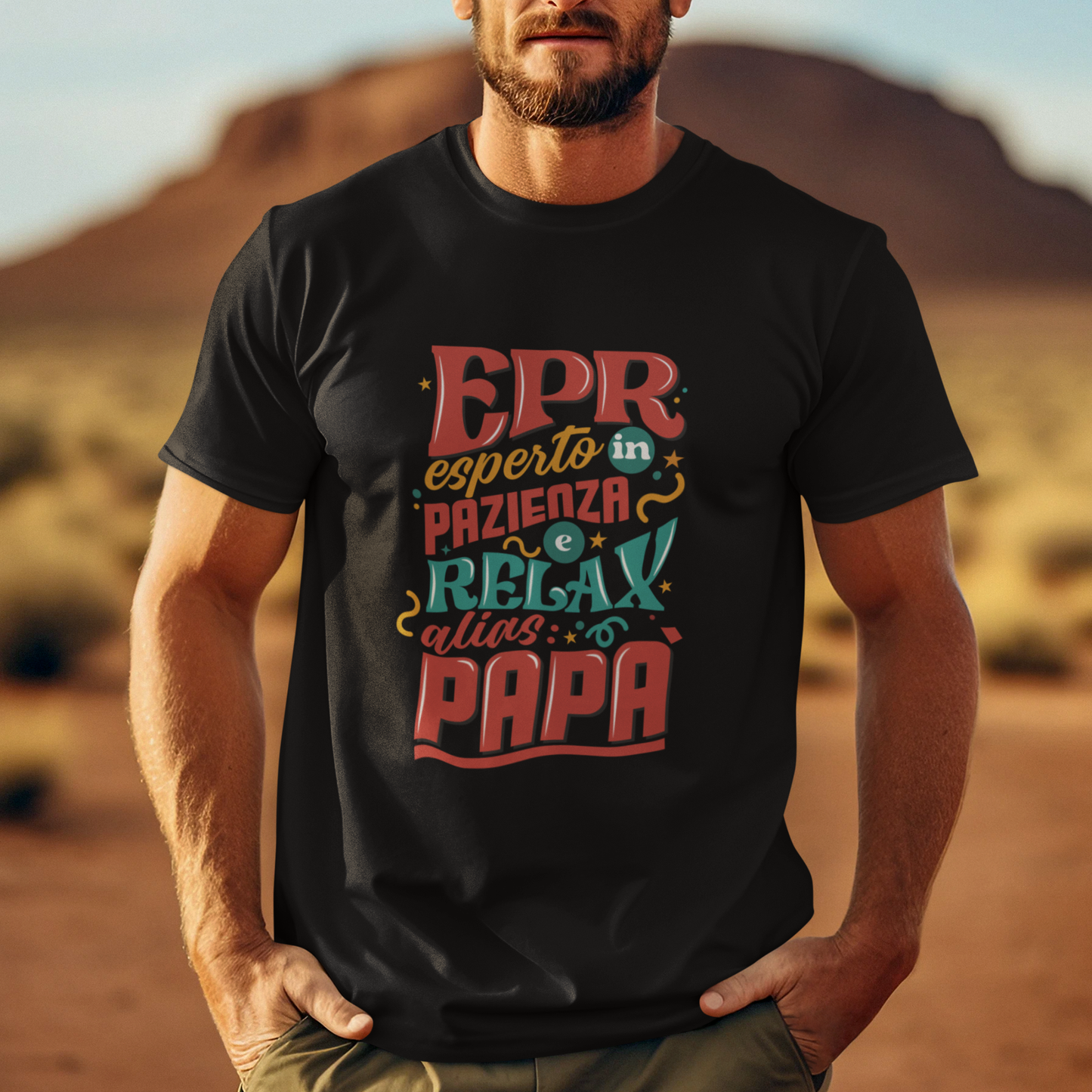 T-Shirt Festa del Papà - EPR - Esperto in Pazienza e Relax