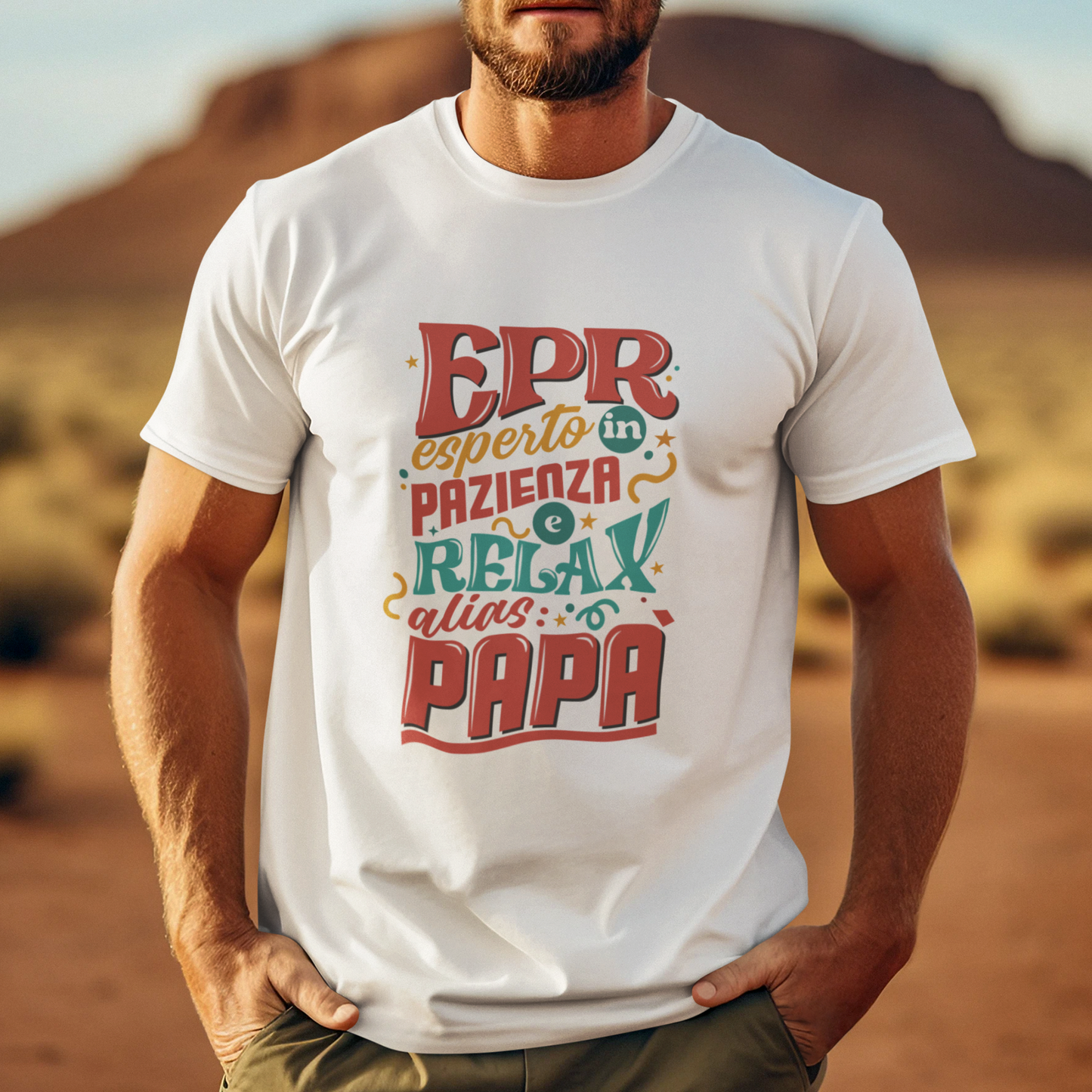 T-Shirt Festa del Papà - EPR - Esperto in Pazienza e Relax