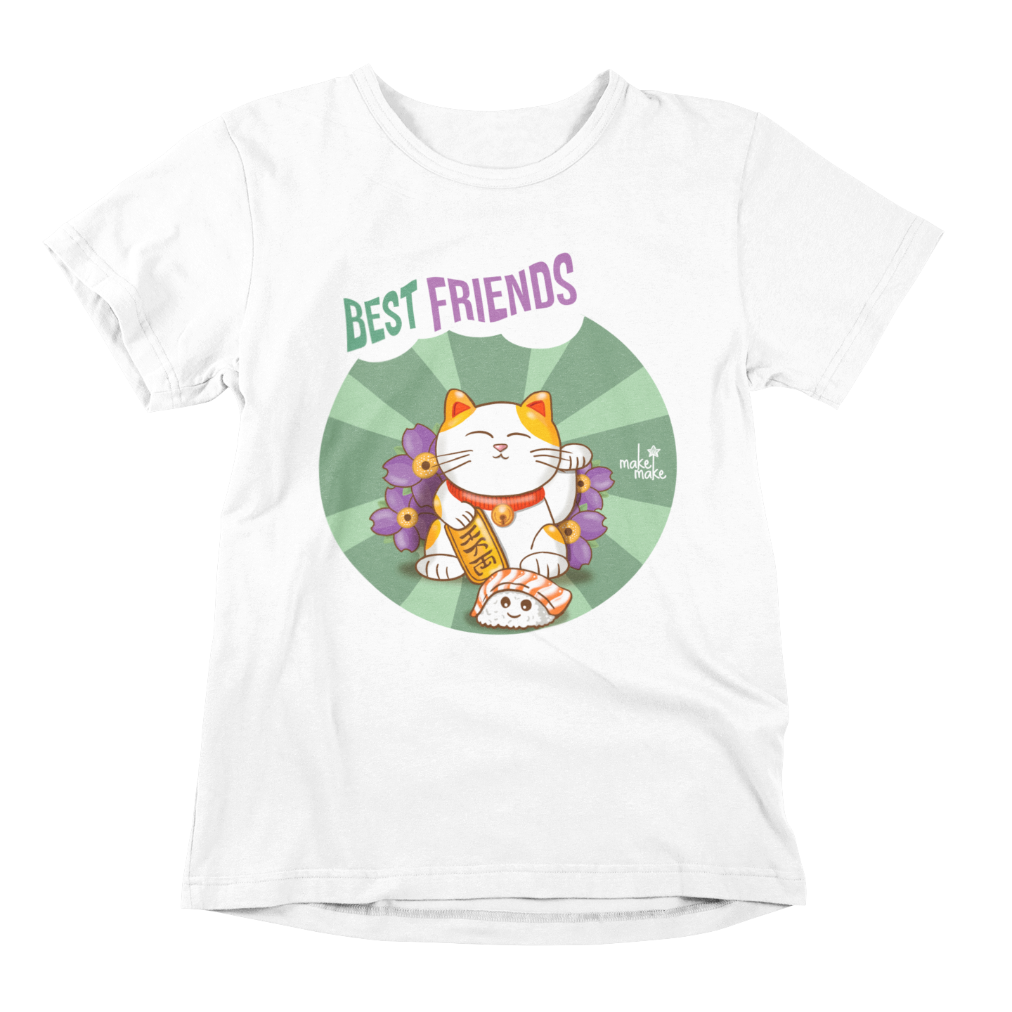 T-Shirt Donna Maneki Neko Best Friends