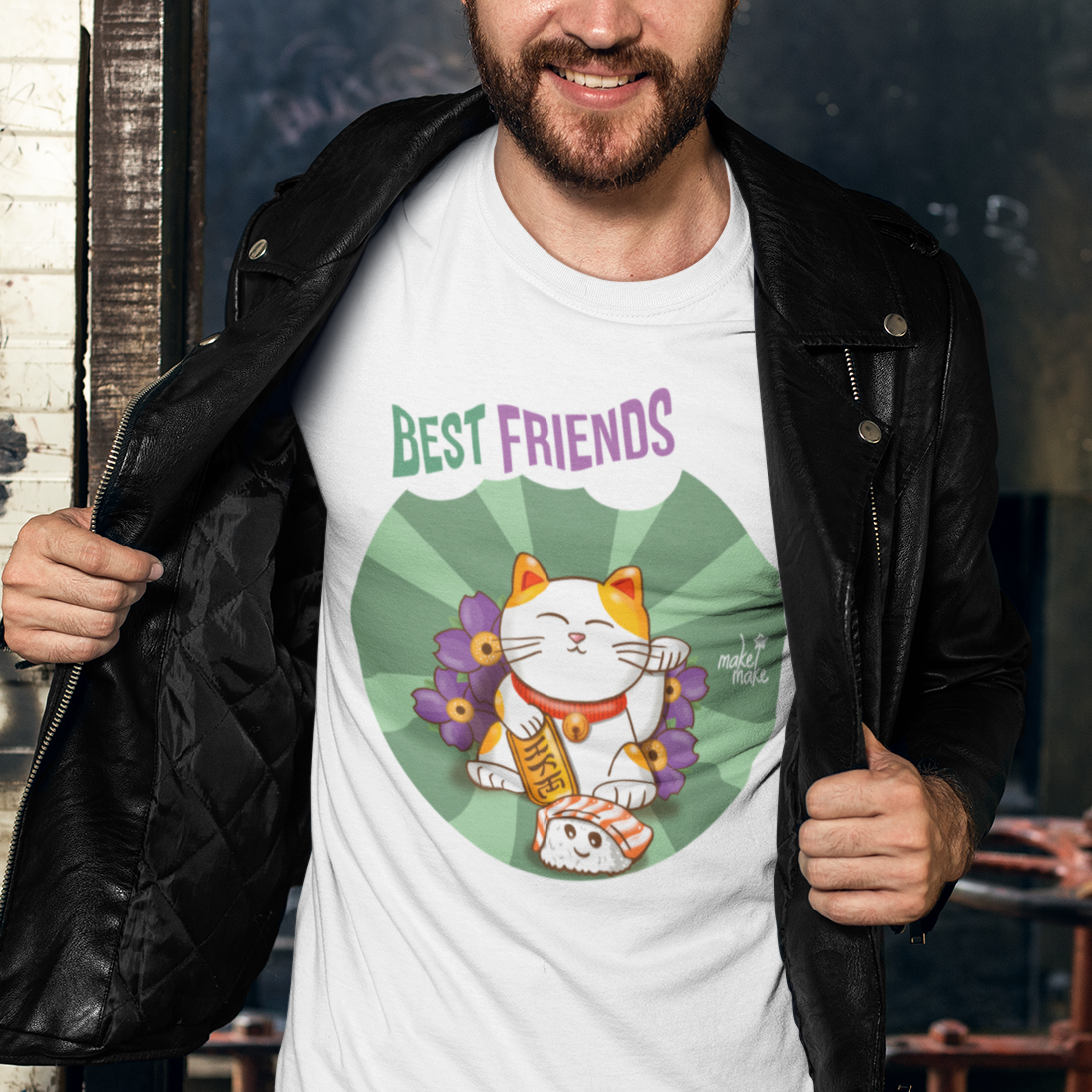 T-Shirt Donna Maneki Neko Best Friends