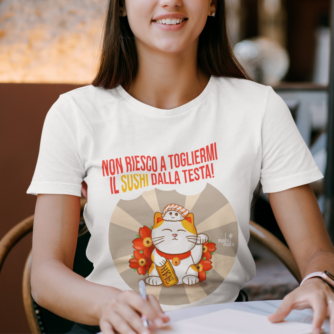 T-Shirt Donna Maneki Neko