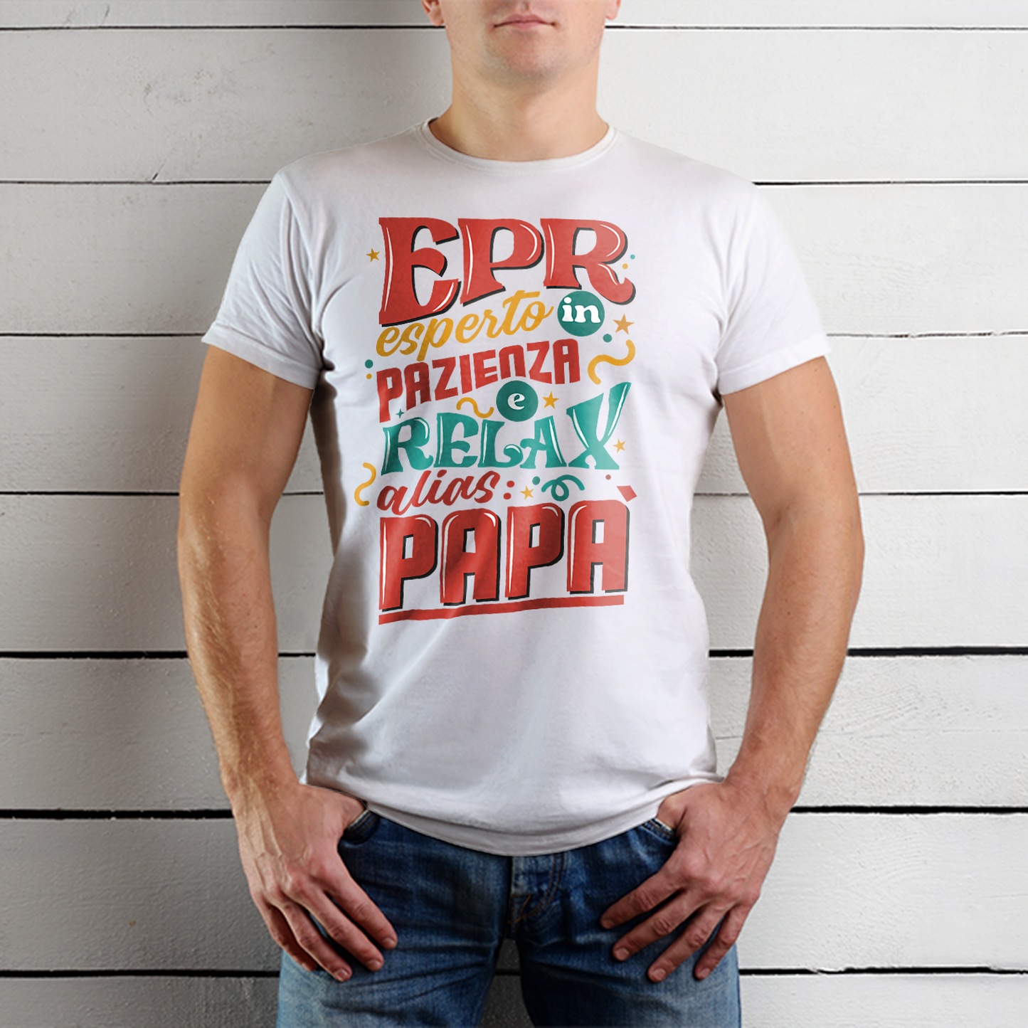 T-Shirt Festa del Papà - EPR - Esperto in Pazienza e Relax
