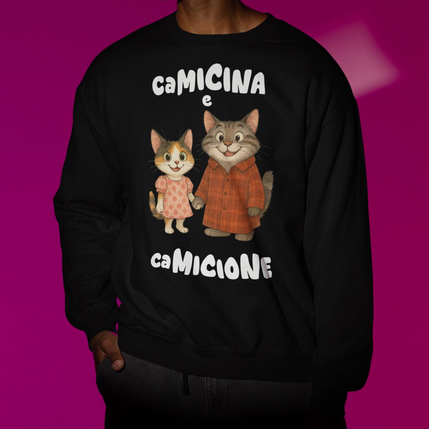 Felpa Unisex Camicina e Camicione per mano