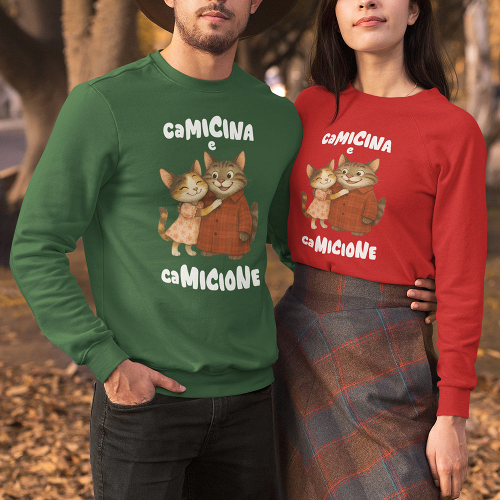Felpa Unisex Camicina e Camicione abbracciati