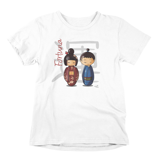 T-Shirt Donna Kokeshi Giapponesi - Fortuna