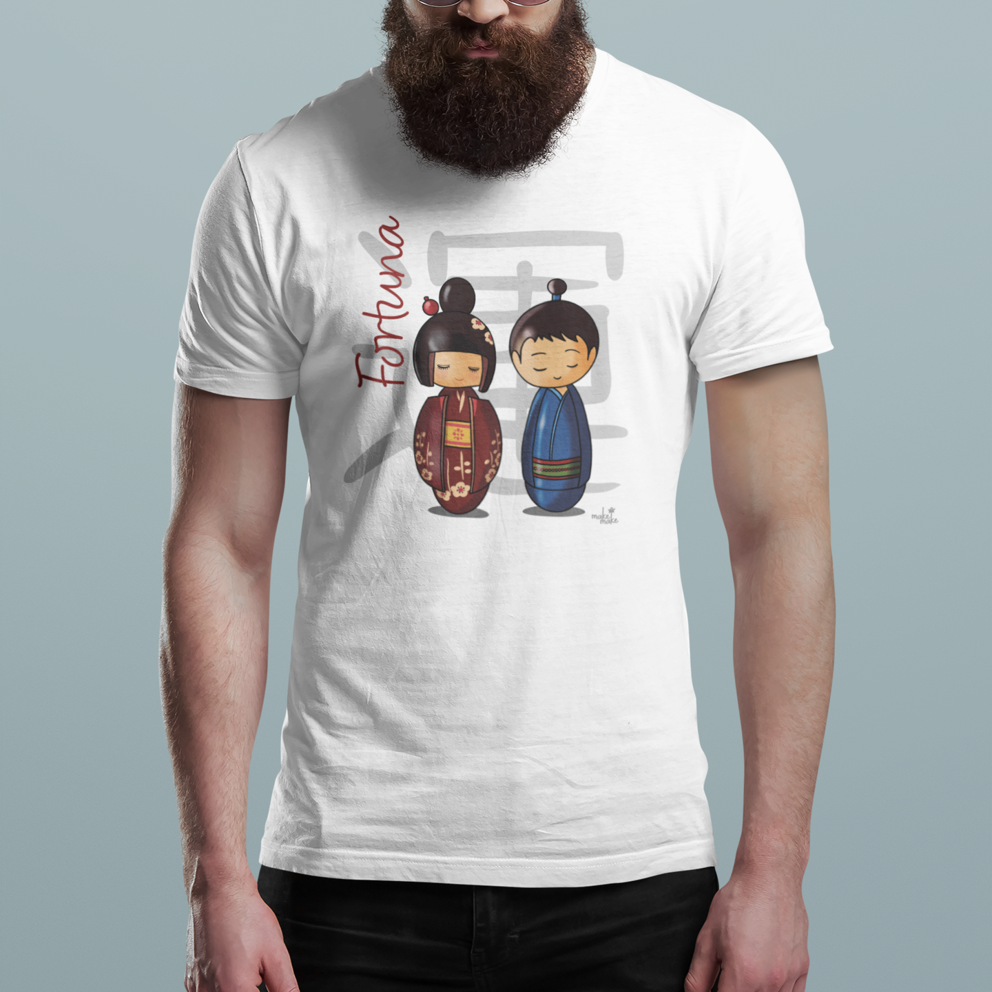 T-Shirt Donna Kokeshi Giapponesi - Fortuna