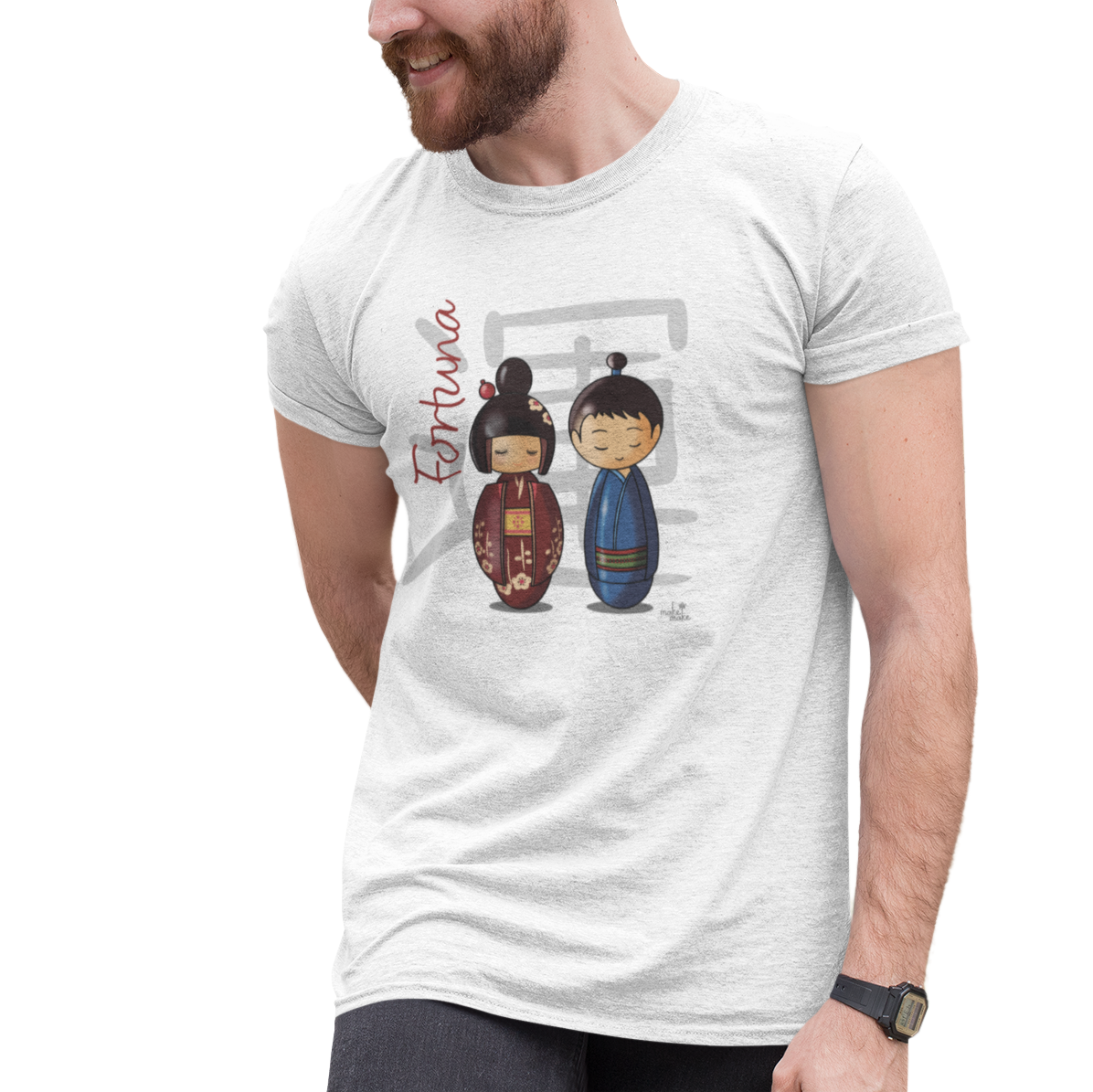 T-Shirt Donna Kokeshi Giapponesi - Fortuna