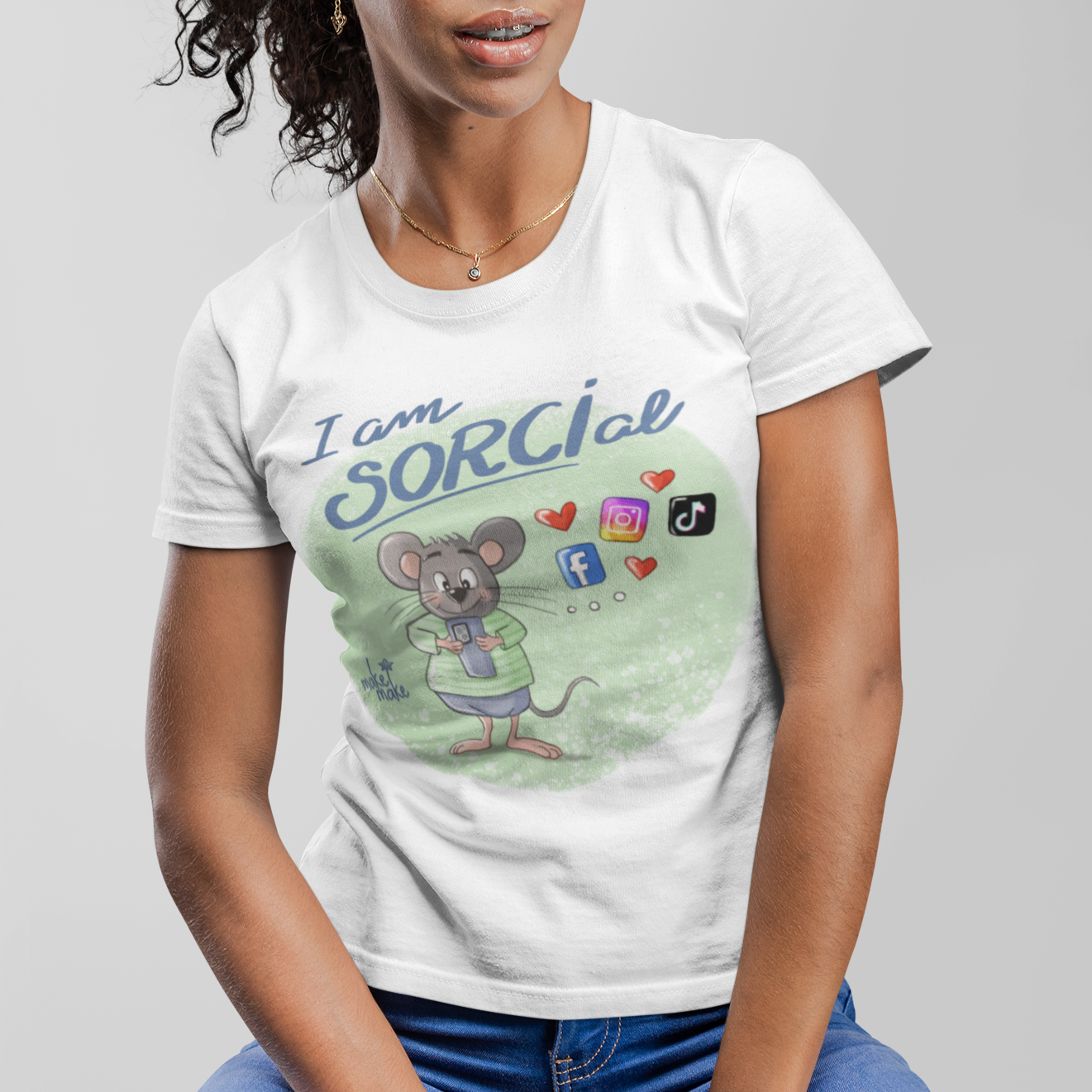 T-Shirt Unisex I am Sorcial