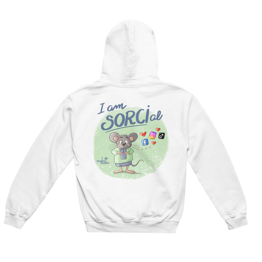 Felpa Unisex con Cappuccio I Am Sorcial