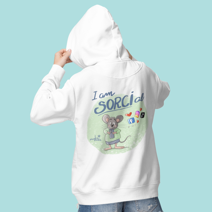 Felpa Unisex con Cappuccio I Am Sorcial