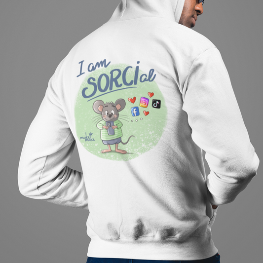 Felpa Unisex con Cappuccio I Am Sorcial