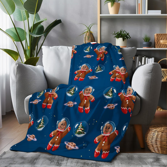 Plaid Pile Plaid Natalizio Omino di Pan di Zenzero