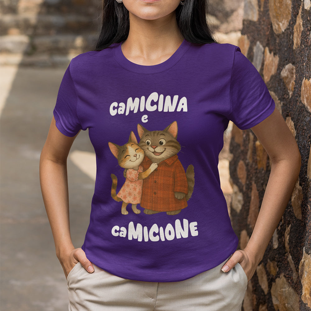 T-Shirt Unisex Camicina e Camicione abbracciati