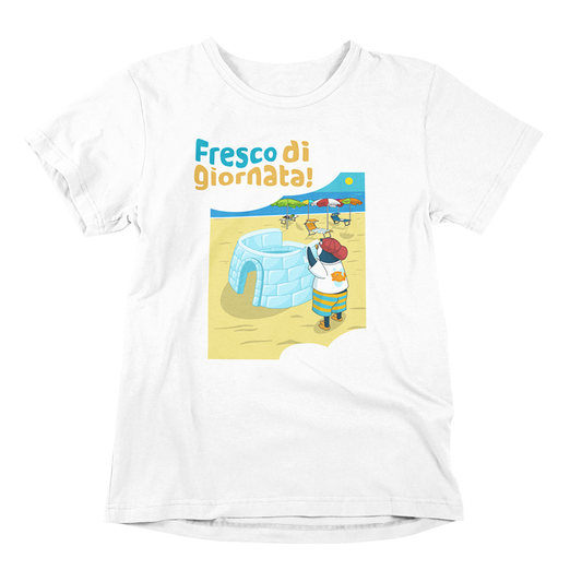T‑shirt Unisex Pinguino Nino in Costume