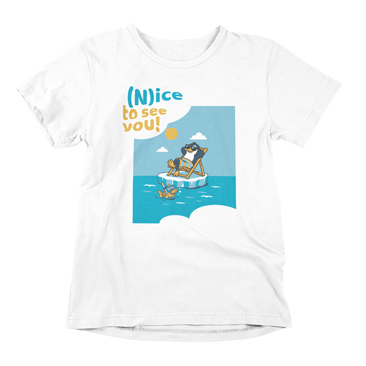 T‑shirt Unisex Pinguino Nino su Iceberg