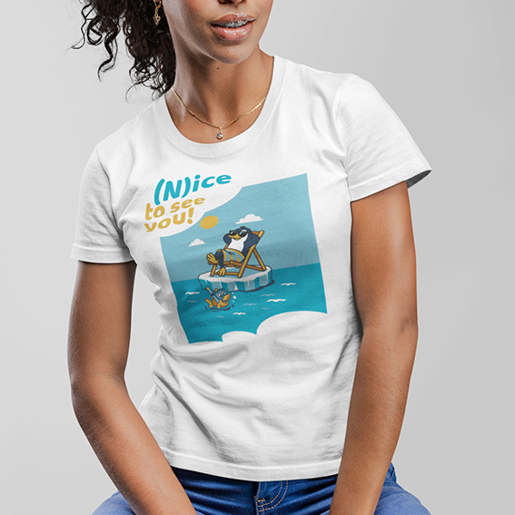 T‑shirt Unisex Pinguino Nino su Iceberg