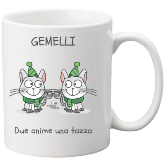 Tazza con Segno Zodiacale Gemelli
