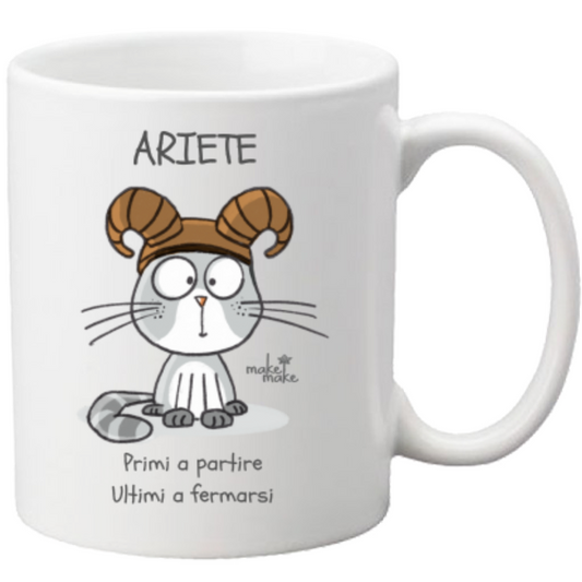 Tazza con Segno Zodiacale Ariete