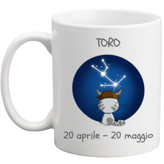 Tazza con Segno Zodiacale Toro