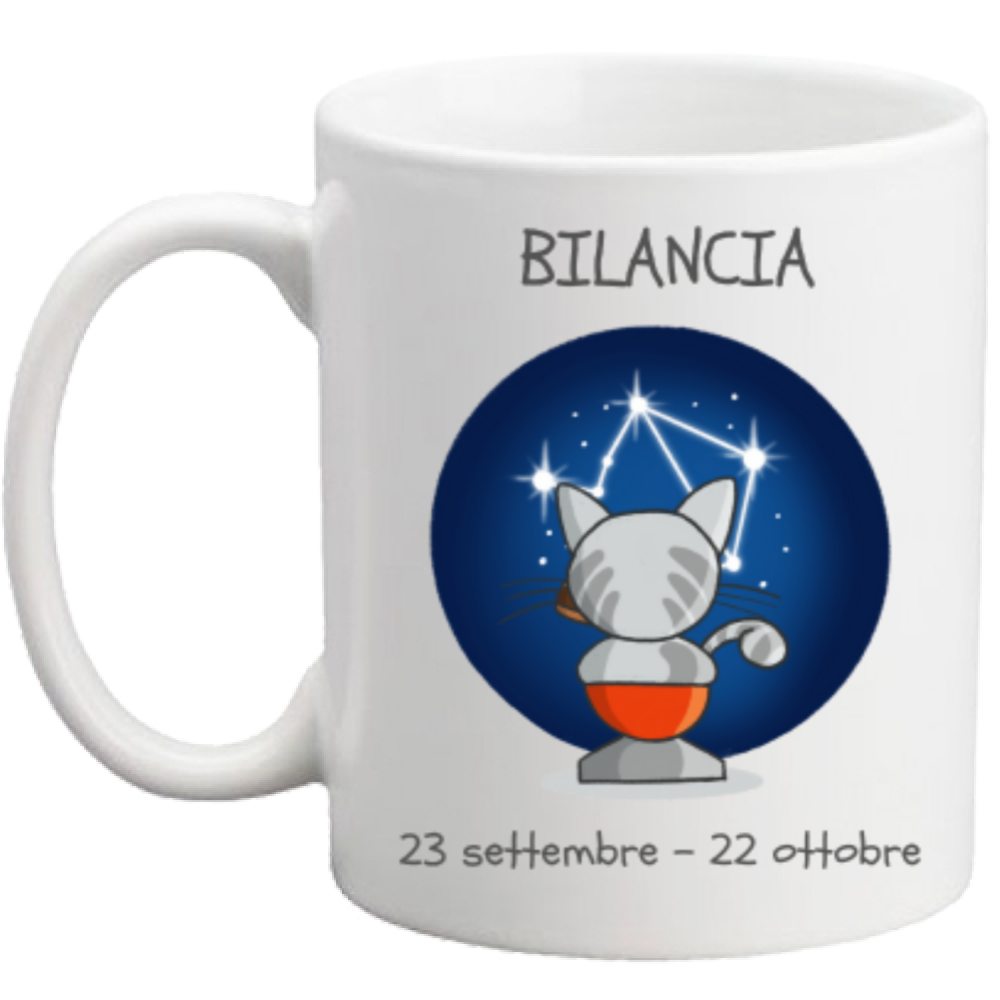 Tazza con Segno Zodiacale Bilancia