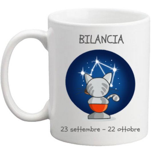 Tazza con Segno Zodiacale Bilancia