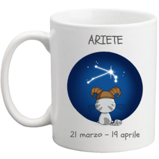 Tazza con Segno Zodiacale Ariete