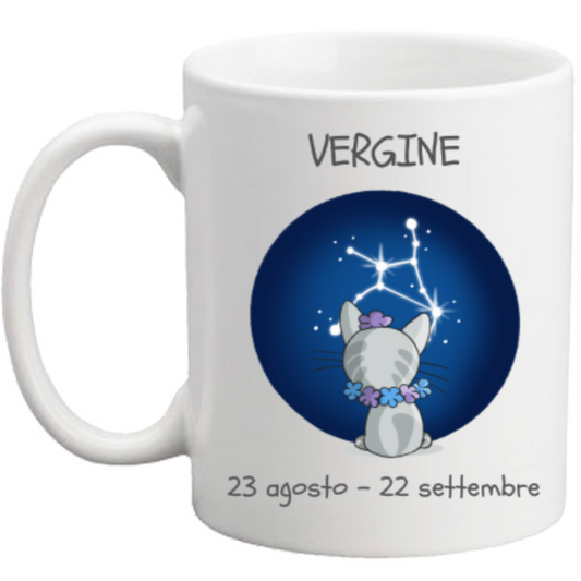 Tazza con Segno Zodiacale Vergine