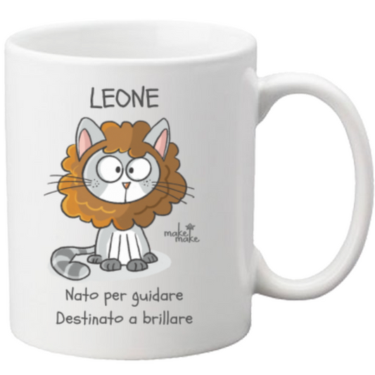 Tazza con Segno Zodiacale Leone