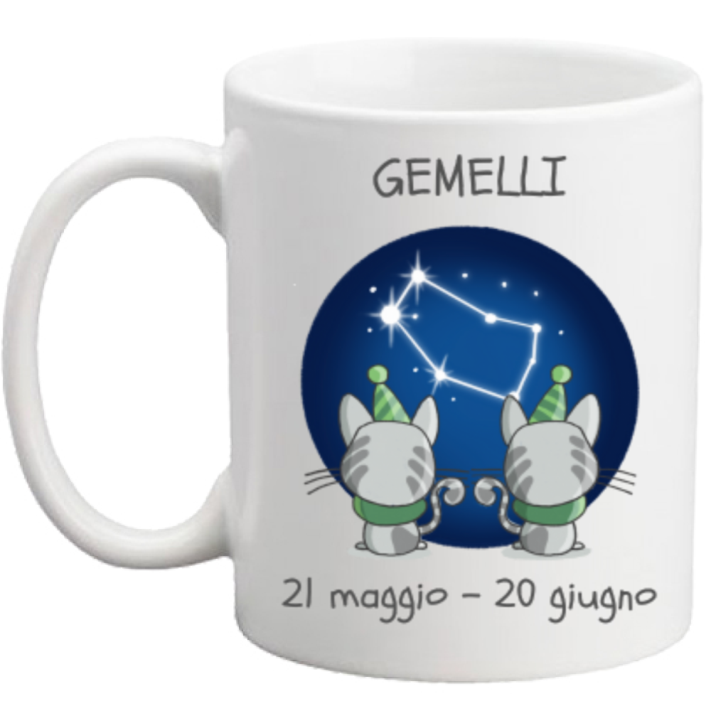 Tazza con Segno Zodiacale Gemelli