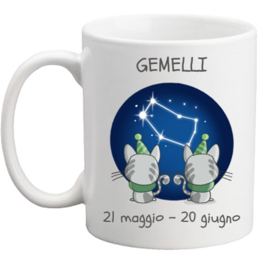 Tazza con Segno Zodiacale Gemelli