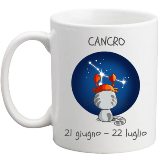 Tazza con Segno Zodiacale Cancro