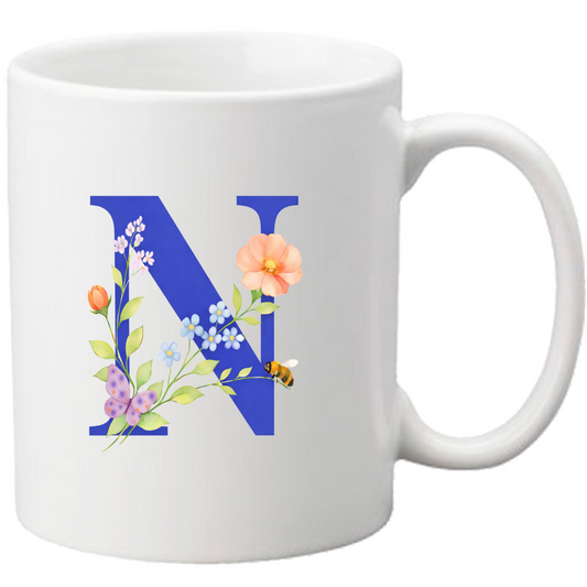 Tazza Lettera fiorita N