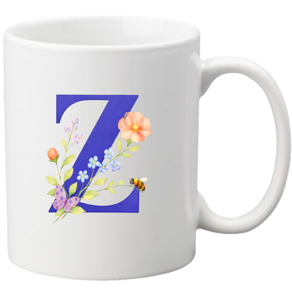 Tazza Lettera fiorita Z