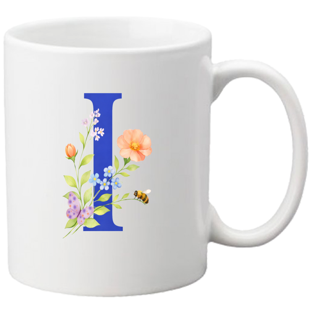 Tazza Lettera fiorita I