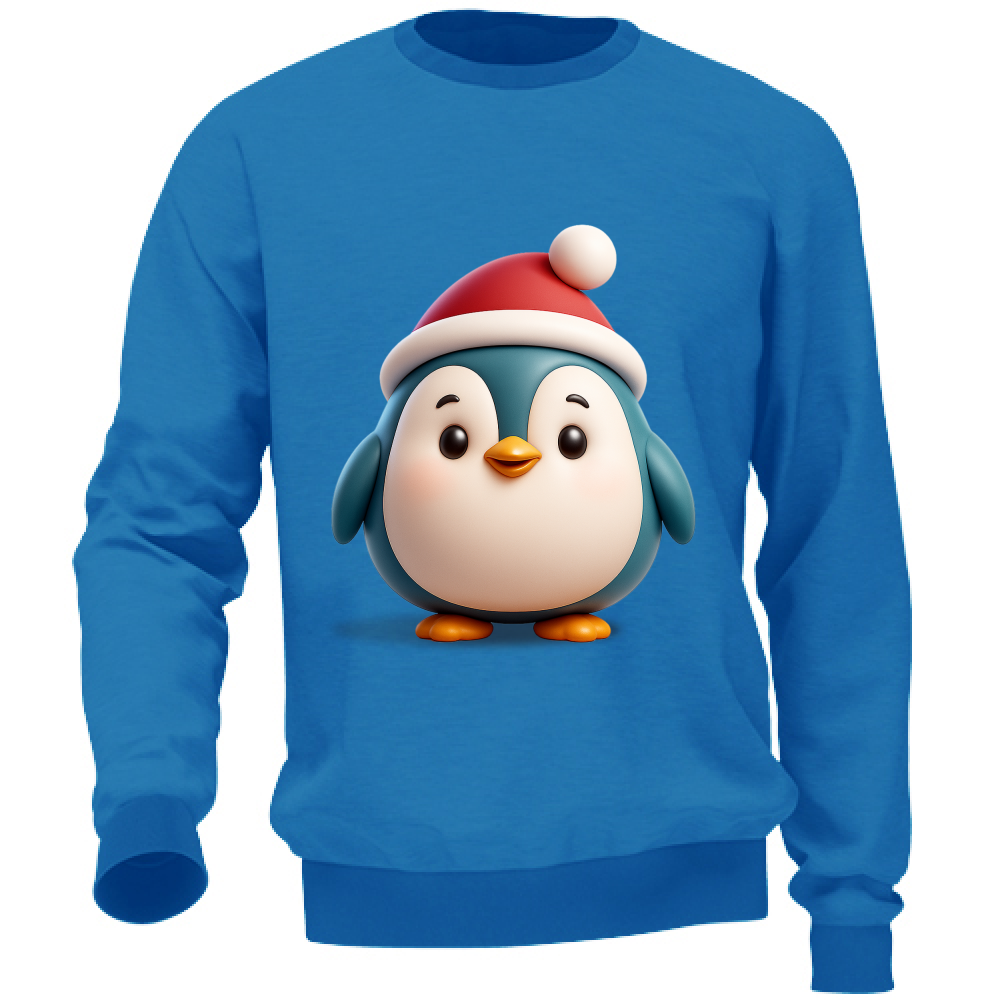 Felpa Unisex Pinguino di Natale