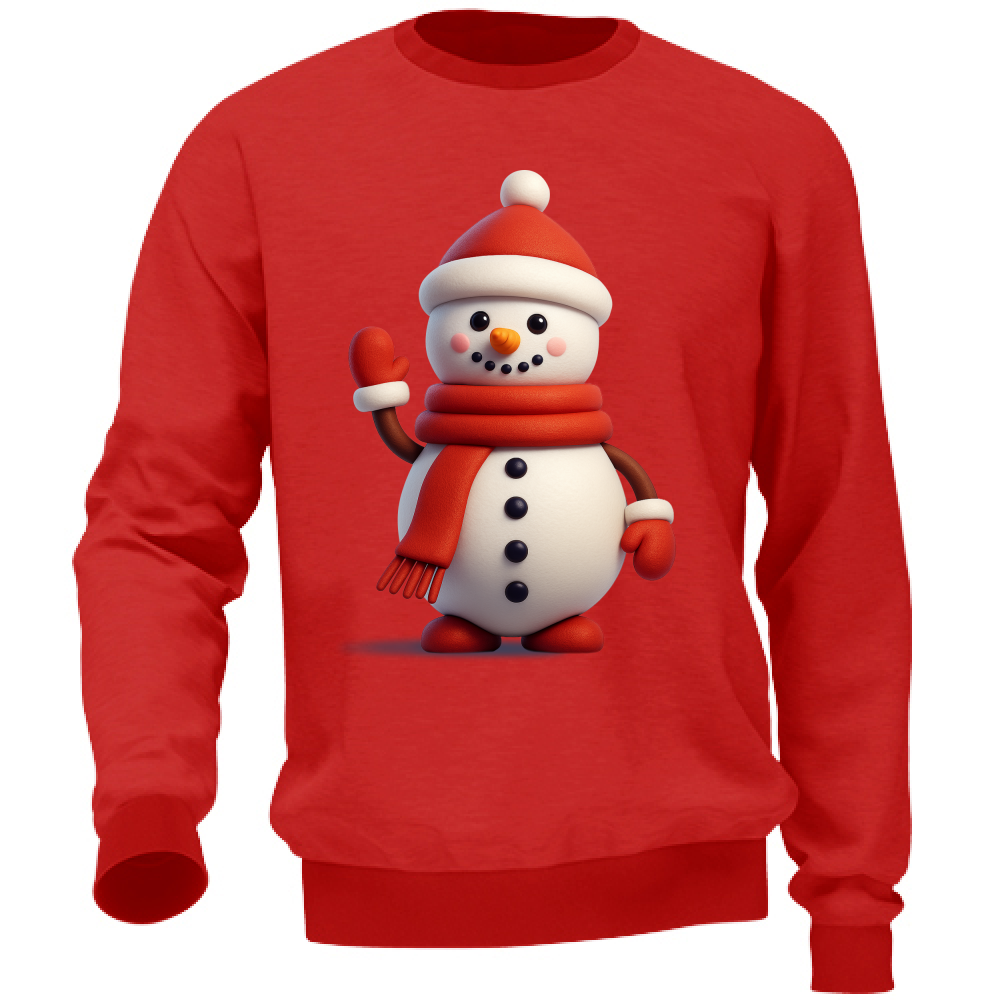 Felpa Unisex Felpa Unisex Pupazzo di Neve